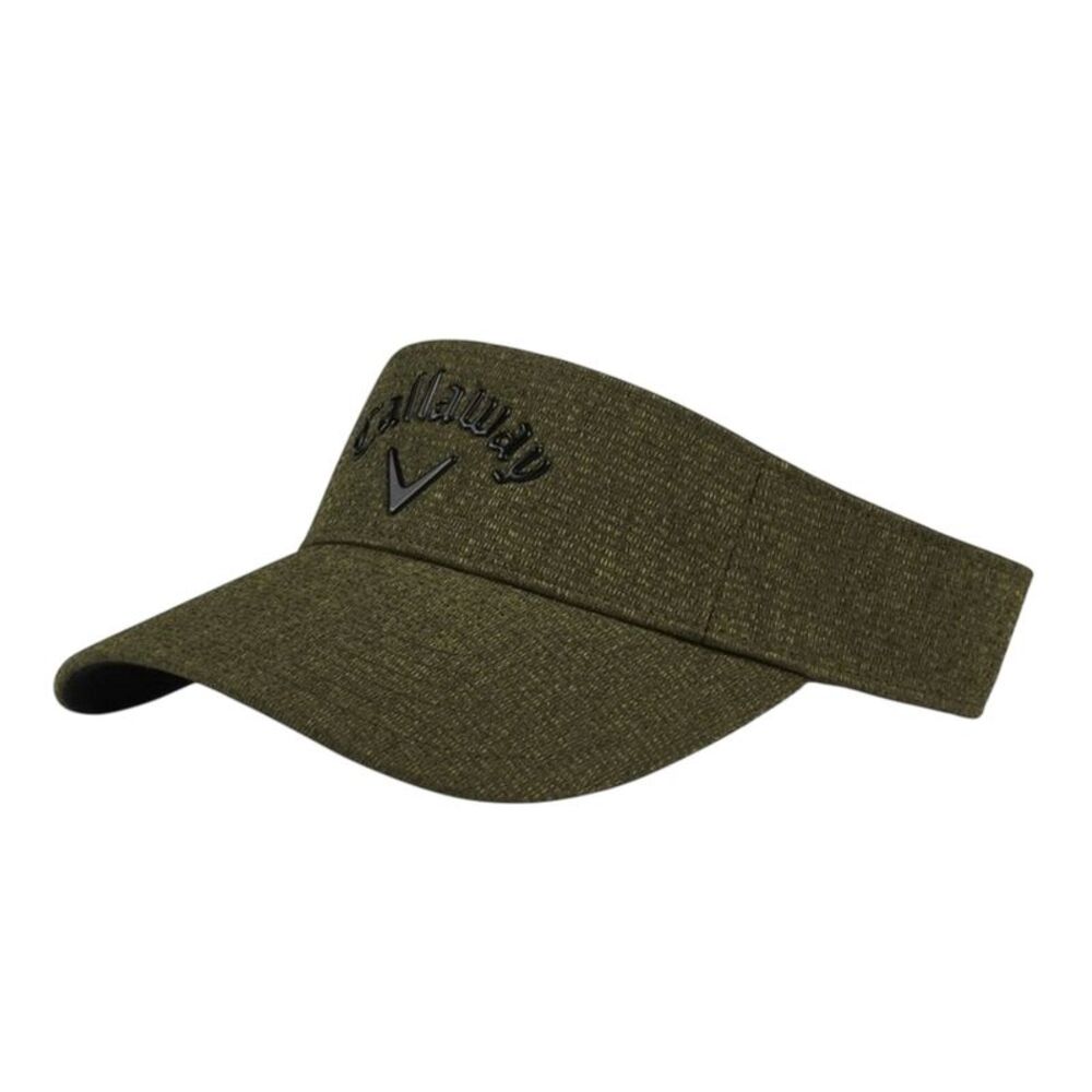 Callaway Mens Metallic Performance Logo Visor Cap / Military Green